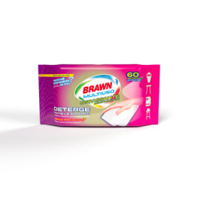 Lingettes Multi-Usages Brawn - Dégraissant Efficace et Pratique, Lot de 60