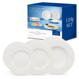 Ensemble de 12 Assiettes en Porcelaine Wonderful World de Villeroy & Boch