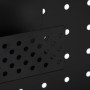 Panneau Perforé Noir Relaxdays avec 9 Accessoires de Rangement
