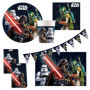 Set de Vaisselle Jetable Star Wars Galaxy pour Anniversaire - 46 Pièces