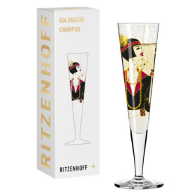 Flûte à Champagne Ritzenhoff Goldnacht - Design Élégant en Or Véritable - 200 ml