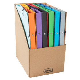 Set de 12 classeurs à anneaux Eco en carton A4 - Idena