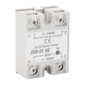 Relais à Semi Conducteur Broco SSR-25 DD 25A 5-220VDC