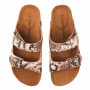 Mules Confort Double Boucles Chattawak Femme - Orphee Serpent Choco, Taille 39