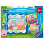 Coffret de 3 Puzzles Peppa Pig - 49 pièces pour Enfants dès 5 Ans