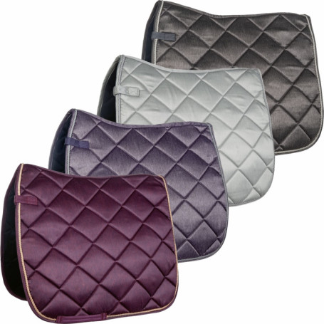 Tapis de Selle Aria HKM en Gris Clair - Confort et Respirabilité