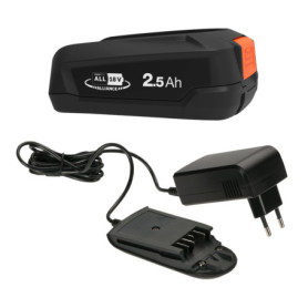 Kit de démarrage Gardena P4A avec batterie 18V 2,5Ah et chargeur