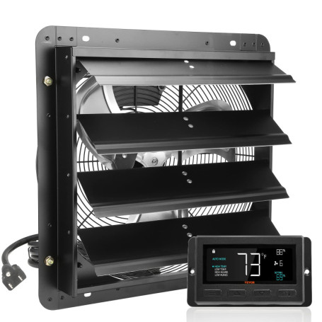 Ventilateur d'Extraction VEVOR avec Contrôleur de Température et Humidité - 40,9 cm