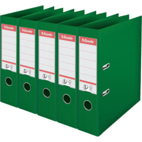 Pack de 5 Classeurs à Levier Esselte N°1 Power - Vert 75mm A4