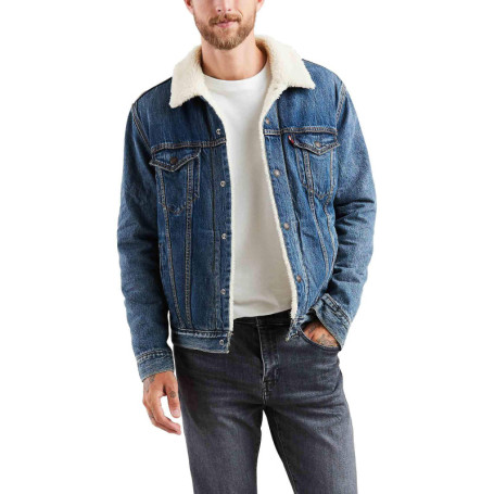 Veste Trucker Sherpa Levi's pour Homme - Élégance et Confort