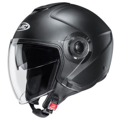 Casque Jet Moto HJC I40N Semi Mat Noir XL - Confort et Sécurité