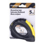 Mètre Ruban Professionnel DONAU SAFETY 5 m en Métal Noir-Jaune