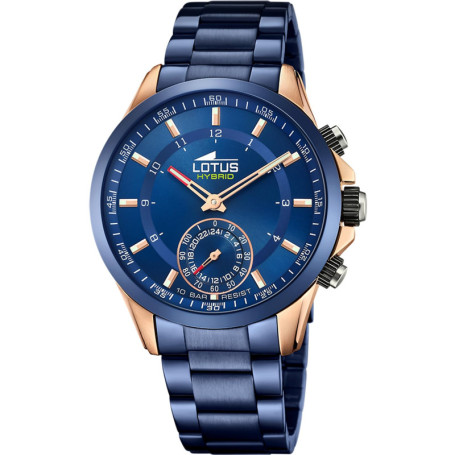 Montre Connectée Homme Lotus 18809/1 en Acier Inoxydable Bleu
