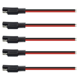 Câble de connecteur SAE 12V 14 AWG - Lot de 5 pour motos et voitures