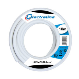 Couronne de Câble Electraline H05VV-F 10 m pour Rallonge 3G2,5 mm²