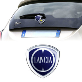 Autocollant 3D Officiel Lancia pour Ypsilon - Logo Bleu