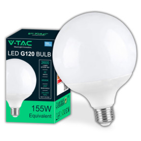 Ampoule LED Globe V-TAC E27 22W - Équivalent 155W, 2600 Lumen, Blanc Froid 6500K
