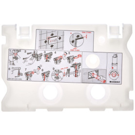 Plaque de Protection Geberit pour Cassette Unique - Gris