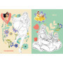 Livre de Coloriage Disney Princesses avec Autocollants - 4 ans et plus