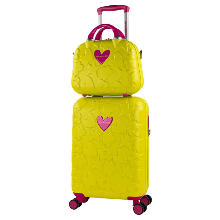 Valise Cabine Légère Pistache Agatha Ruiz de la Prada - 55x40x20 cm