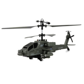 Hélicoptère Coaxial Apache AH-64 RTF avec Télécommande - Vert Foncé