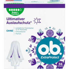 Tampons o.b. ExtraProtect Super + Comfort - Lot de 36 pour une protection optimale