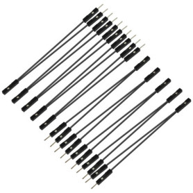 Câble Dupont 2 Broches Femelle à Mâle - 10 Pièces pour PC