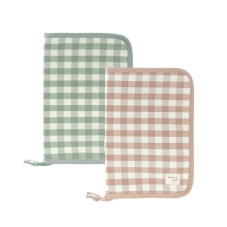 Housse de Livre de Naissance Remy - Walking Mum - Rose avec Poches Transparentes