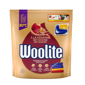 Woolite Capsules de Lessive pour Vêtements Colorés - Protection des Couleurs et Douceur