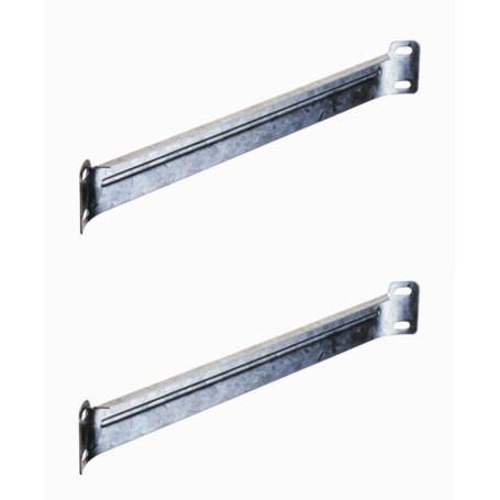 Renfort d'Angle Plat en Acier pour Lit - 2x 387mm