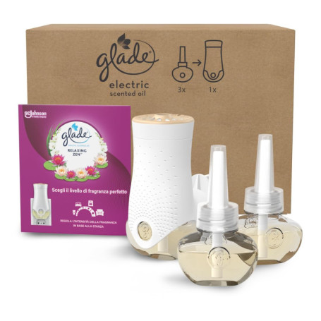 Diffuseur électrique Glade avec huiles essentielles - Parfum relaxant Zen