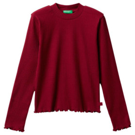 T-shirt à Manches Longues Rouge pour Enfant - United Colors of Benetton