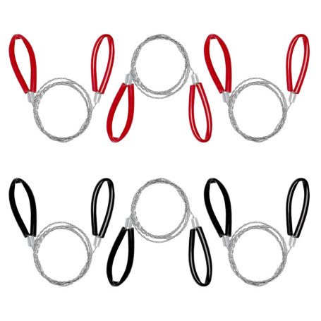 Scie à Fil Pliable en Acier Inoxydable - 6 Pièces pour Camping et Randonnée