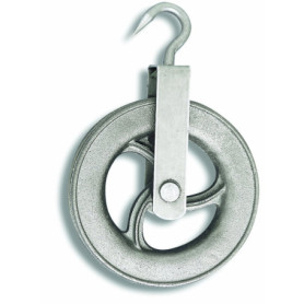 Poulie de Puits en Fonte Chapuis D 160 mm pour Corde D 25 mm