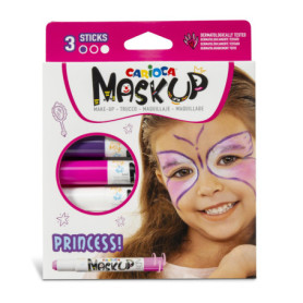 Kit de Maquillage Visage Princess Carioca - 3 Couleurs pour Fêtes et Événements