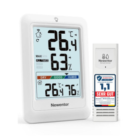 Station Météo Newentor avec Capteur Extérieur et Hygromètre