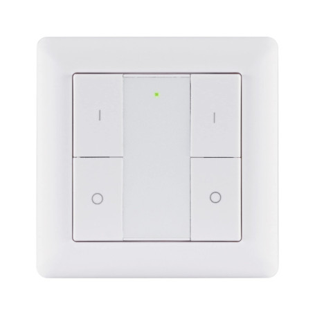 Interrupteur Mural Zigbee Paulmann Blanc - Commande Tactile On/Off/Gradable