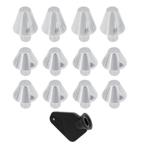 Lot de 12 crampons en aluminium M6 pour chaussures de football - Compatible Adidas