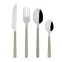 Ménagère 16 pièces Inox CORDEROY Vert avec manches en plastique