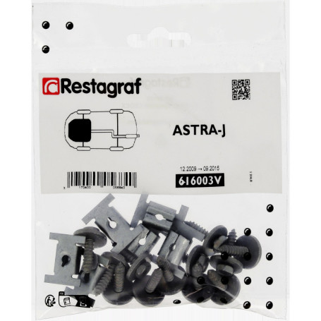 Kit de Fixations Complet pour Carénage Sous Moteur ASTRA J (2009-2015)