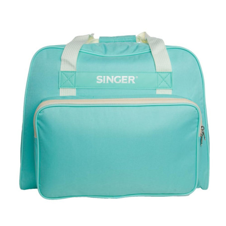Sac de transport Singer pour machine à coudre - Couleur turquoise, spacieux et rembourré