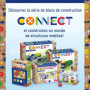 Ensemble de Construction Connect Trefl Bricks 3en1 - Camion et Chantier - 281 Pièces