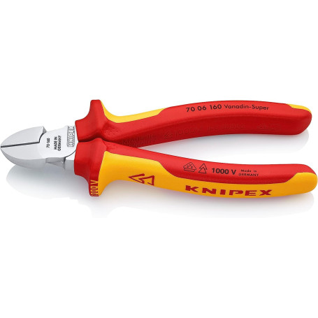 Pince Coupante Knipex 160 mm Isolée VDE - Précision et Durabilité