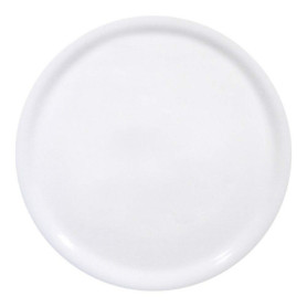 Lot de 6 assiettes à pizza en porcelaine blanche - 280 mm, compatibles lave-vaisselle et micro-ondes