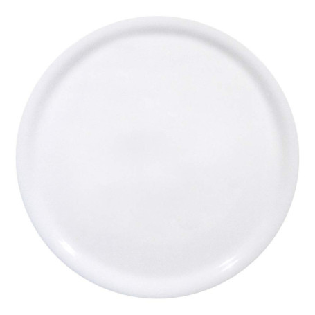 Lot de 6 assiettes à pizza en porcelaine blanche - 280 mm, compatibles lave-vaisselle et micro-ondes
