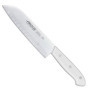 Couteau Santoku Arcos Montblanc en Acier Inoxydable 170 mm avec Manche Ergonomique Blanc