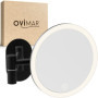 Miroir cosmétique Leinoya avec éclairage rechargeable - 5x grossissant