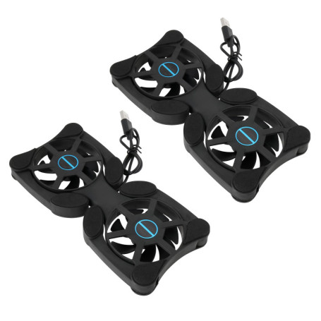 OTOTEC Lot de 2 Mini Ventilateurs USB pour Ordinateurs Portables 7-15 Pouces