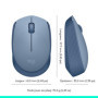 Souris Sans Fil Logitech M171 - Autonomie 12 Mois, Ambidextre, Gris