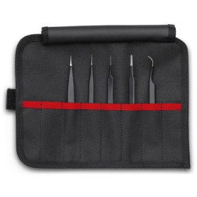 Knipex Jeu de Brucelles Universelles ESD - 5 Outils de Précision